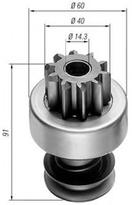 MAGNETI MARELLI 940113020028 Pinion, starter